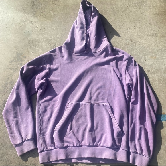 MACHUS  Distressed Hoodie in Amethyst - Picture 1 of 9